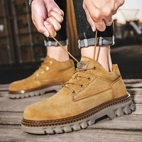 2023 Winter Ankle Boots Men's Boots Outdoor Comfortable Yellow Boots with Classic Design High Top Men Casual Shoes Choice - Image 4