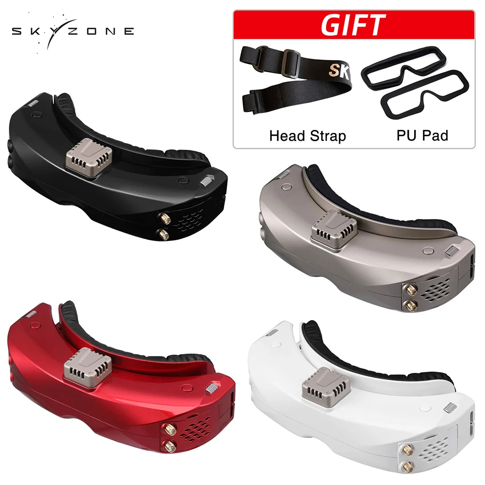 

SKYZONE SKY04X V2 FPV Video Goggles Receiver OLED 5.8GHz SteadyView for RC Racing Drone