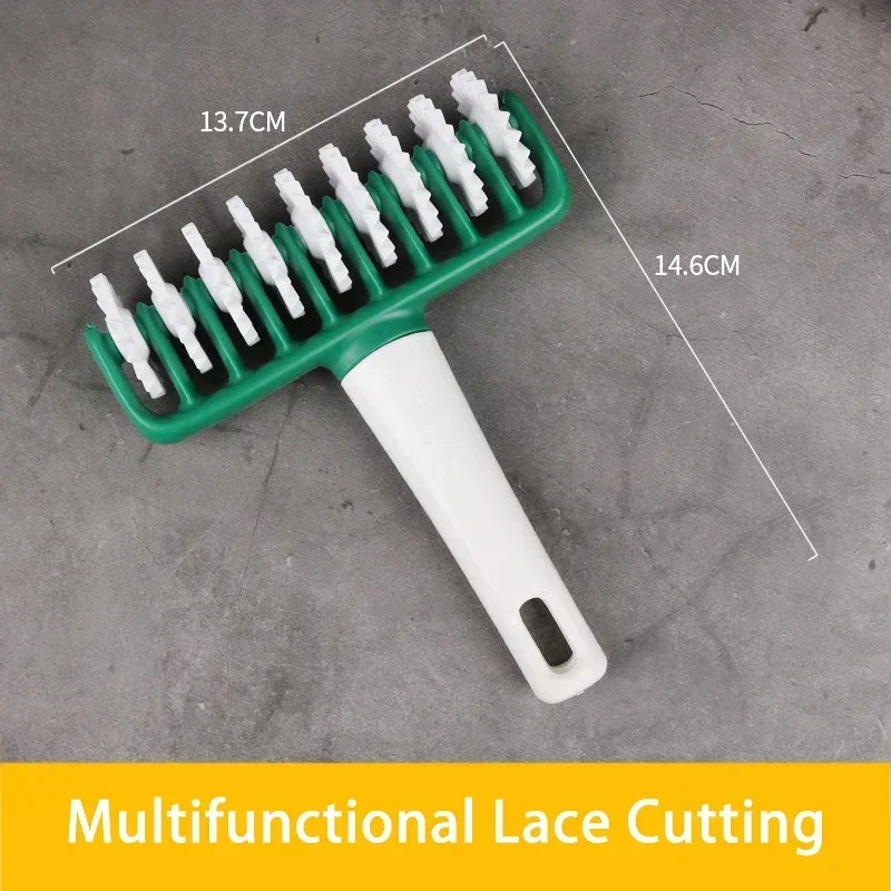 Multifunctional Roller Rolling Pin Cookie Wheel Knife Baking Tool Noodle Kitchen Roller Dough Cutter Plastic Lace Flat Mouth