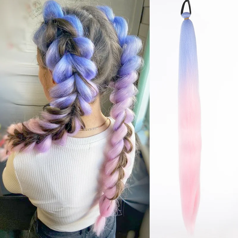 LUPU Ombre Ponytail Extension Image 12