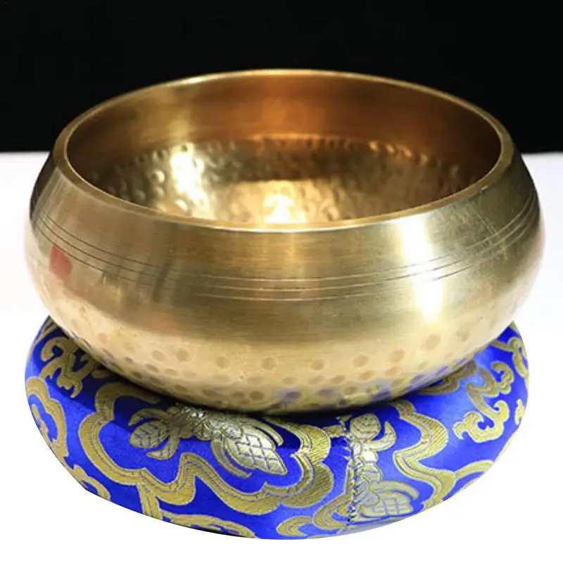 Nepal Singing Bowl For Meditation Tibetan Handmade Tibet Buddha Sound Bowl Music Yoga Copper Sound Therapy Religious Supplies