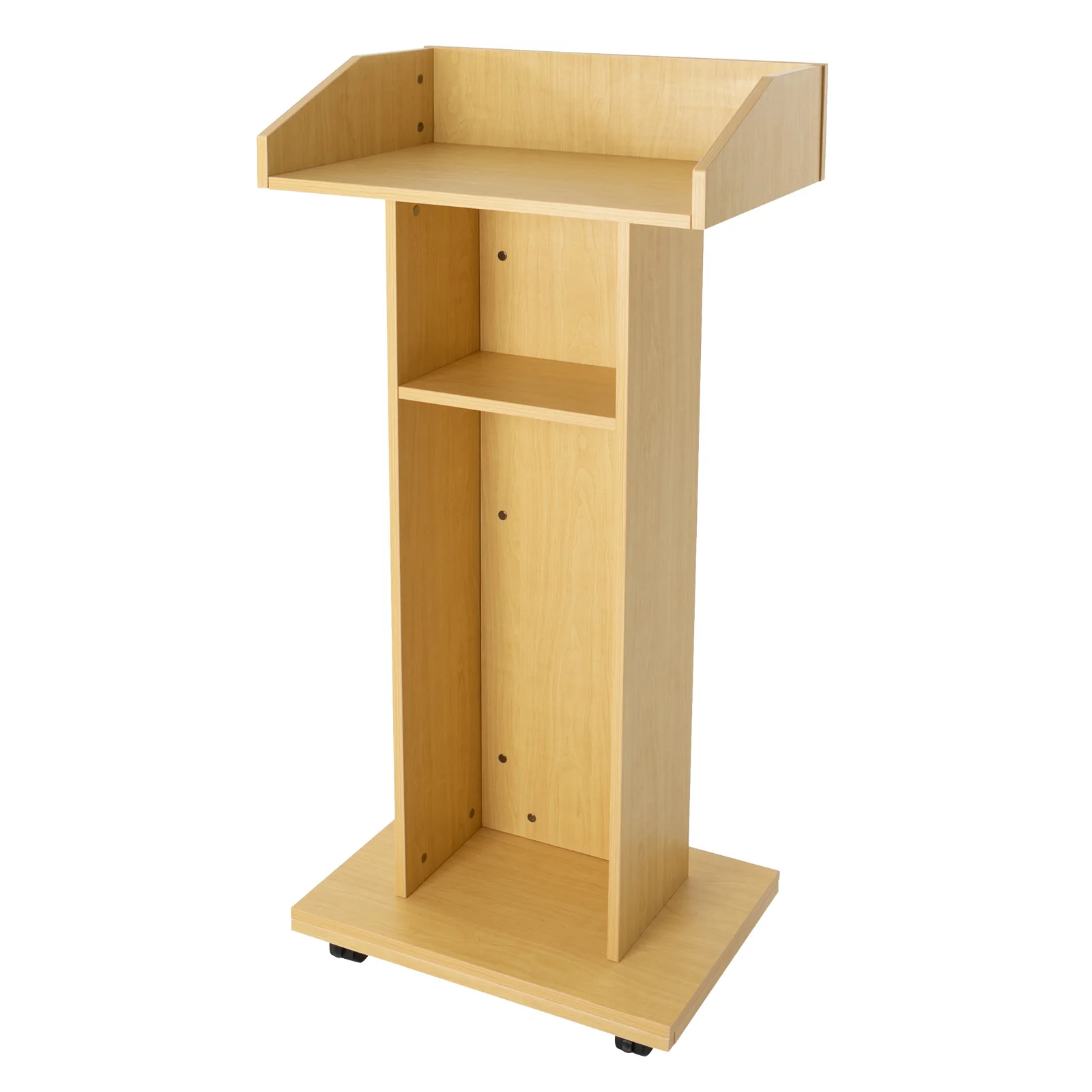 Conference Presentation Stand, Portable Presentation Standing for Classroom, Movable Desk for Classroom Church Flexible to Move 5