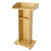 Conference Presentation Stand, Portable Presentation Standing for Classroom, Movable Desk for Classroom Church Flexible to Move 5