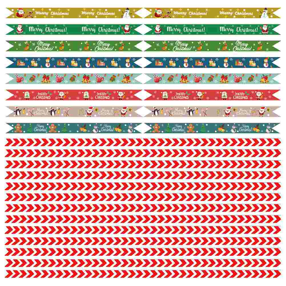

Adhesive Decal Straw Sticker DIY Christmas Stickers Decals Multi-function Xmas Themed Elk Decorative Cartoon