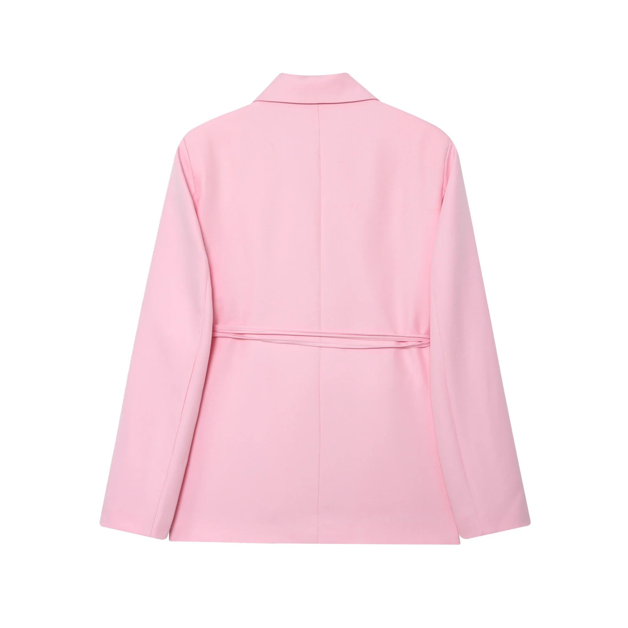 Women Blazer Jacket Coat Women's Autumn Suit Jackets With Lapel 3Dimensional Flower Tie At Waist Cinched Waist Commuter Top