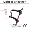 SAVA Aluminum Alloy Bicycle Water Bottle Holder Black And White Cycling Cage Road Mountain Water Bottle Holder 3