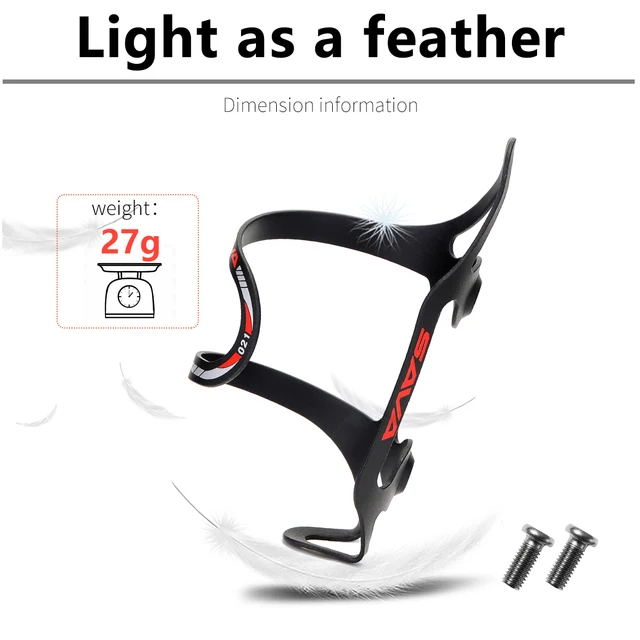 SAVA Aluminum Alloy Bicycle Water Bottle Holder Black And White Cycling Cage Road Mountain Water Bottle Holder 3