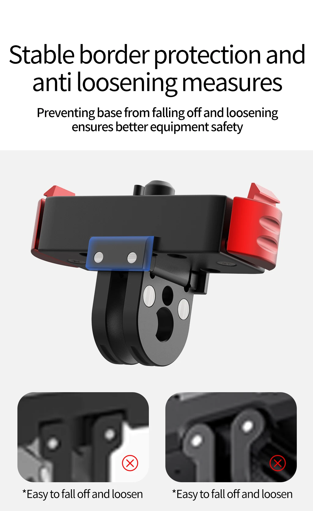 Sportkamera-Schnellverschlusshalterung, 1/4 Zoll magnetische Adapterhalterung, Basis aus Aluminiumlegierung für Gopro 13-Zubehör – Detail 8