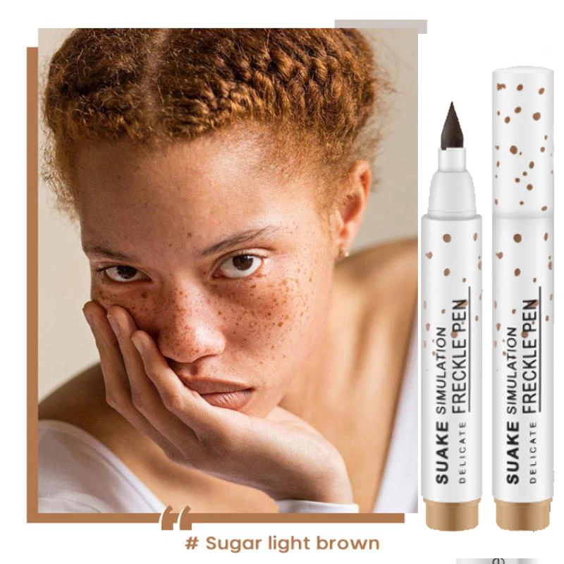Face Fake Freckle Pen Natural Brown Lifelike Fake Freckles Pencil For