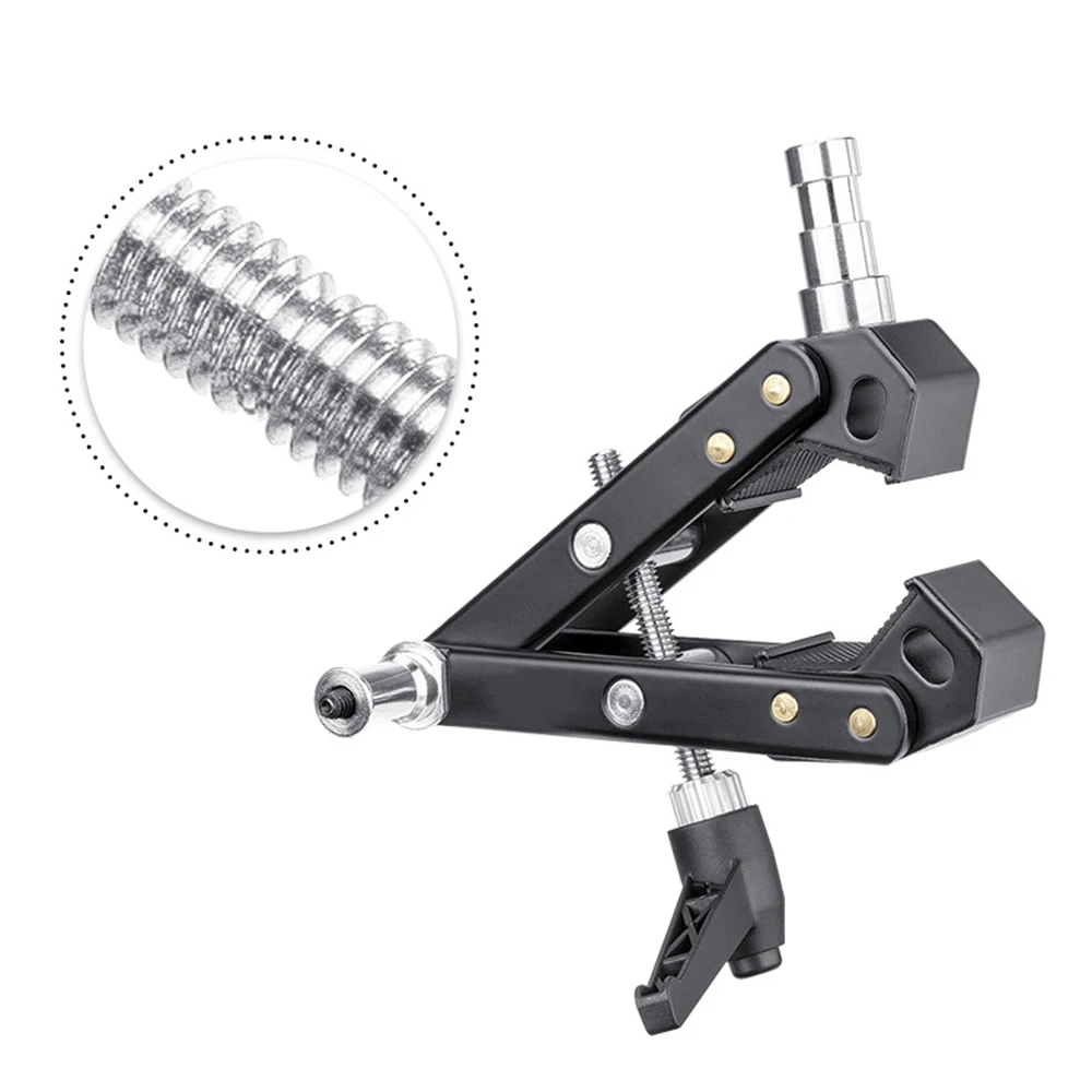 Multi-function Super Clamp Arm Super Clamp with 1/4 Thread Stand Stud Photography Lighting Holder for Photo Studio Accessories