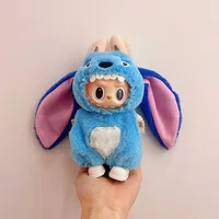 Labubu Clothing Popular New Products Fashion Velcro 17cm Doll Cute Dress Casual Set Skirt Plush Toy Clothing 1