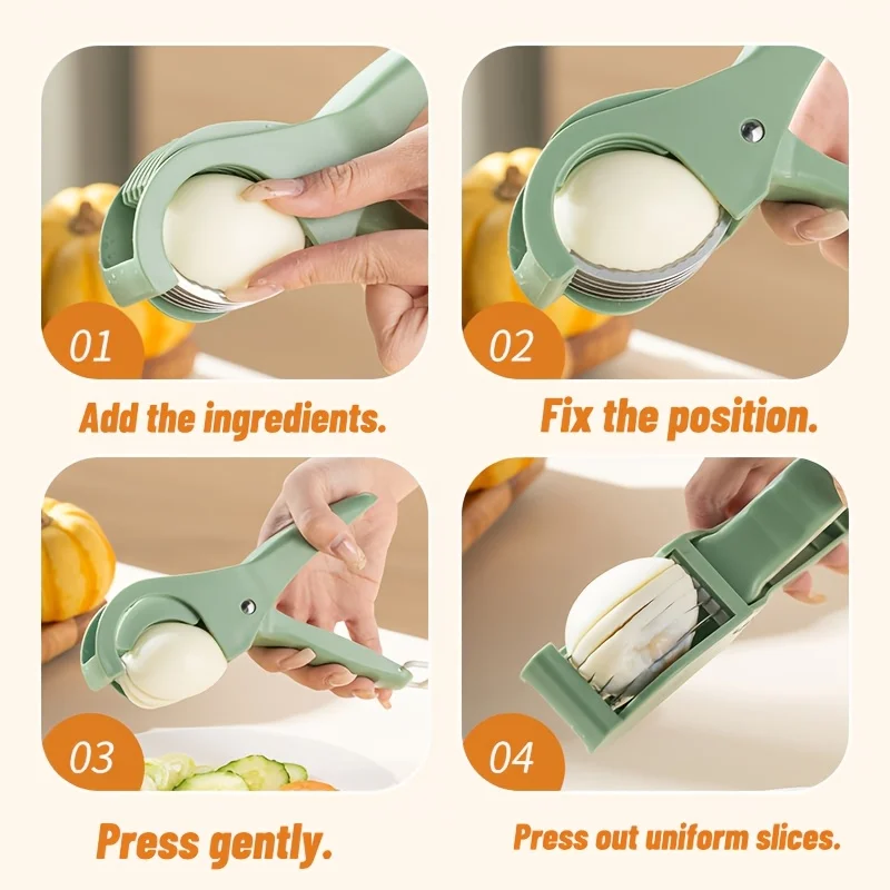 Multifunctional Vegetable and Fruit Slicer -Kitchen Cutter with Adjustable Blade, for Carrots, Cucumbers, Tomatoes, and More