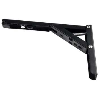 Adjustable Wall Mounted Triangle Folding Angle Bracket Bench Table Shelf Bracket Furniture Heavy Support Hardware 8/10/12/14Inch 1