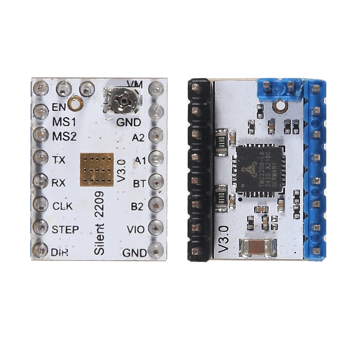 5Pcs TMC2209 V3.0 Stepper Motor Driver for 3D Printer with heatsink Microsteps Current 2.8A Peak for Reprap Ramps1.4 MKS Gen