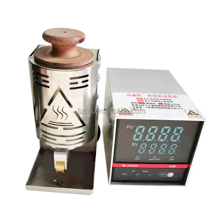 

Dongguan Liujiang 5mm 15mm 30mm width roller hot melt glue machine manual hand push