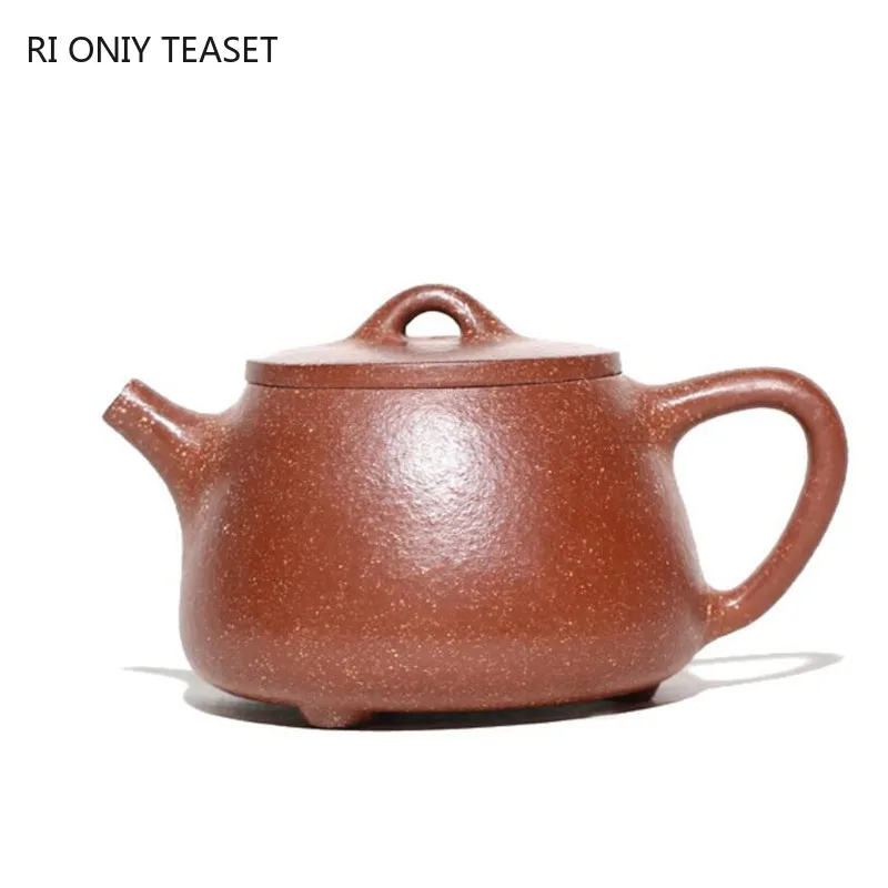 

210ml Authentic Chinese Yixing Purple Clay Teapots Famous Artists Handmade High Stone Scoop Tea Pot Kettle Zisha Tea Set Teaware