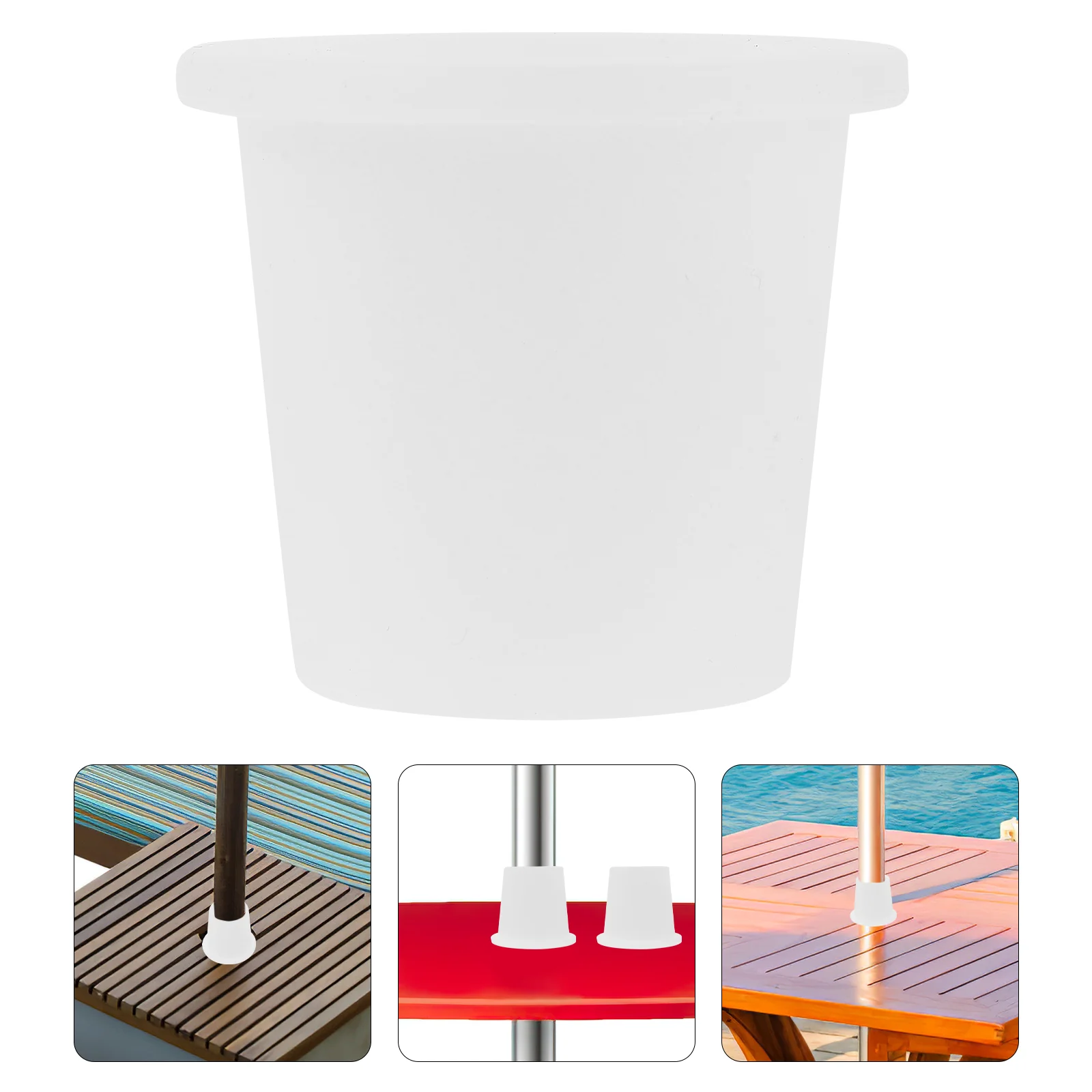 

Настольные силиконовые заглушки с отверстием для зонта, маленькие силиконовые заглушки с кольцом для зонта, инструмент для фиксации внутреннего дворика