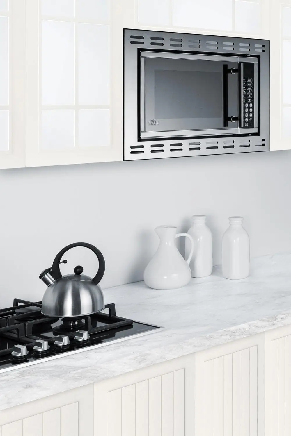 OTR24 24" Built-In Microwave With Mirror Finish Door, Trim, and One-Touch Digital Controls, Stainless-Steel 3