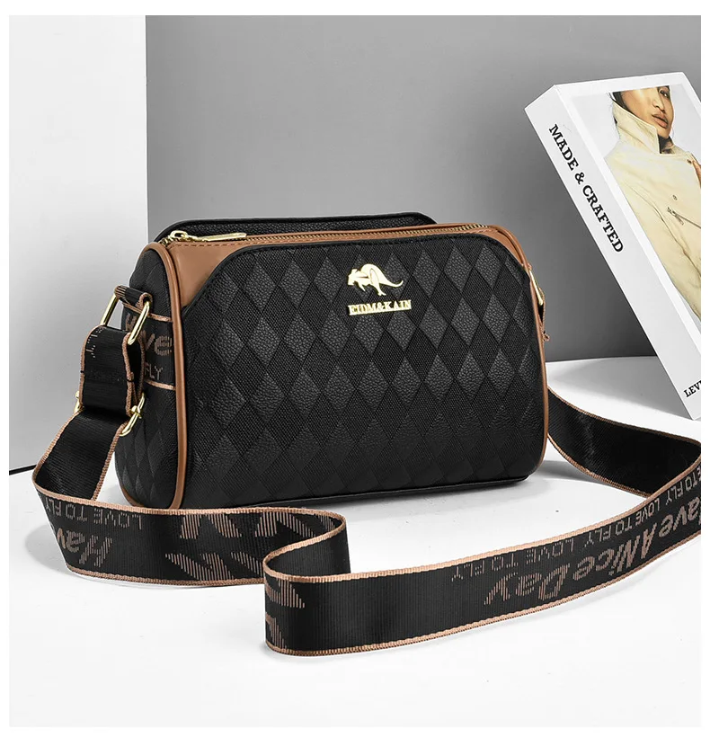 Mini-Umhängetasche im Vintage-Stil, Retro-Umhängetasche mit Klappe, modische Damenhandtasche und Sattel-Geldbörse_voghion.com