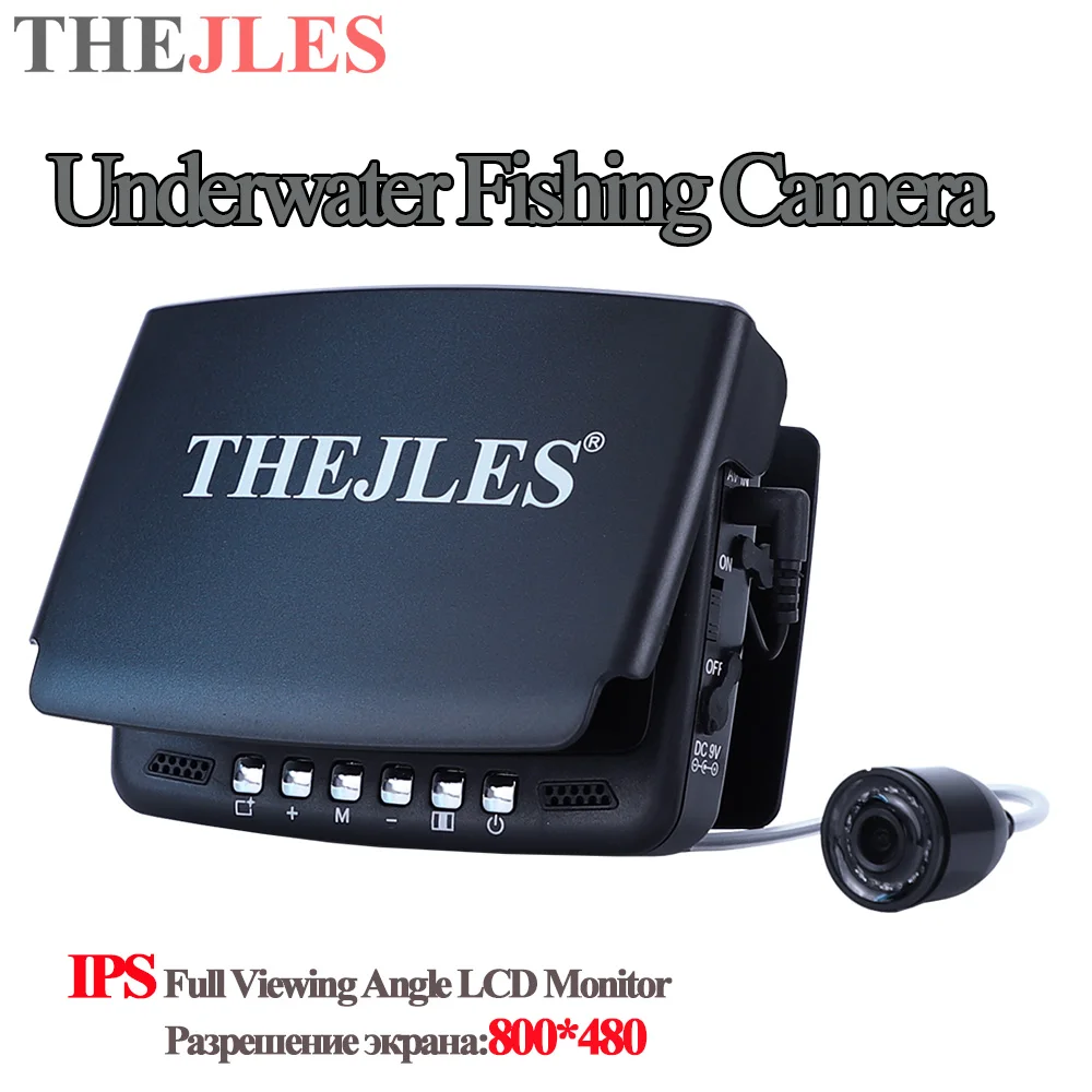 New 4.3 Inch IPS Monitor Fish Finder For Fisherman HD 1000 Line Ice Fishing Camera With 8 Infrared Lights Can Turn ON/OFF