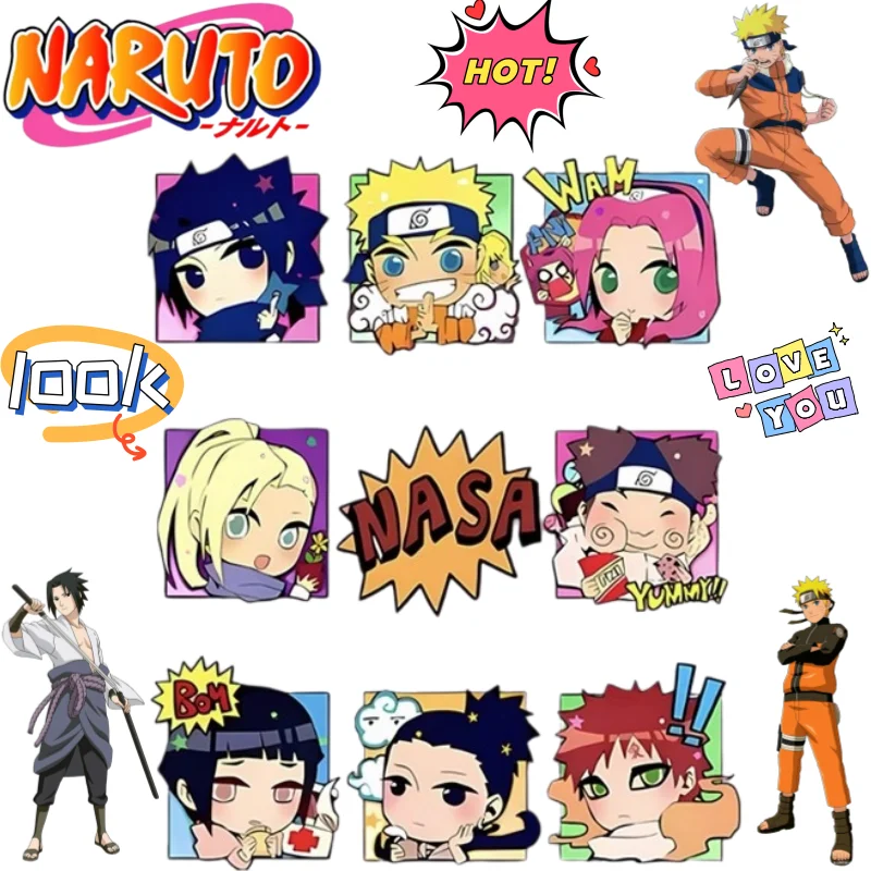 NARUTO Uzumaki & Uchiha Sasuke Anime Character Decorative Stickers