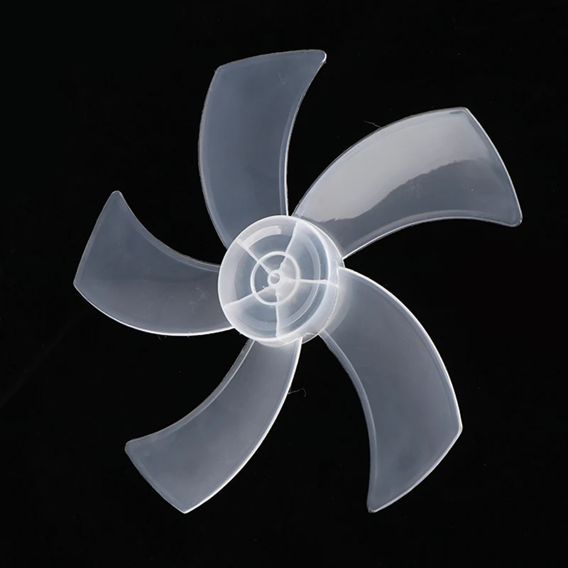 

1Pc Large Wind Fan Blade 16 Inch Household Plastic Fan Blade Five Leaves With Nut Cover For Pedestal Fan Table Fan Wall Fan