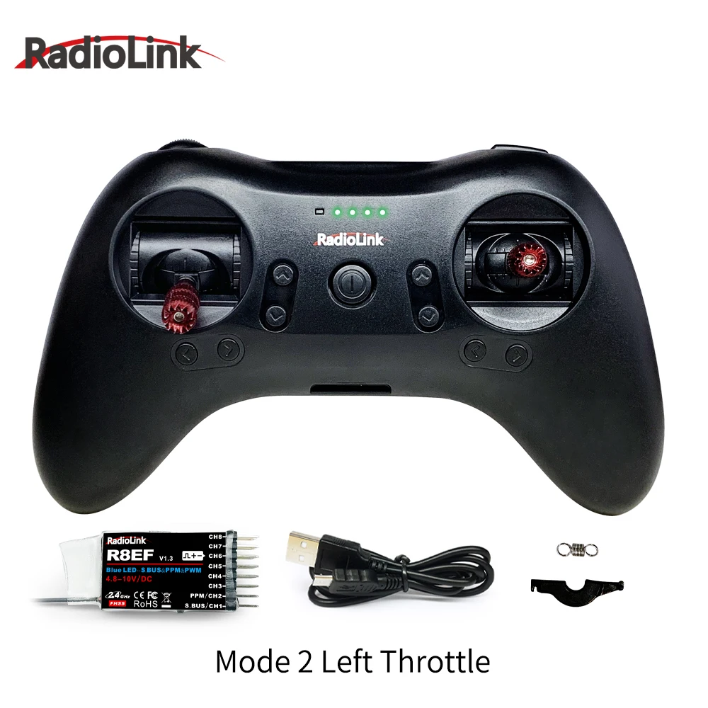 Vue de dessus du récepteur RC 2.4GHz M2 T8S R16F ou R8FM, composant électronique pour modélisme.
