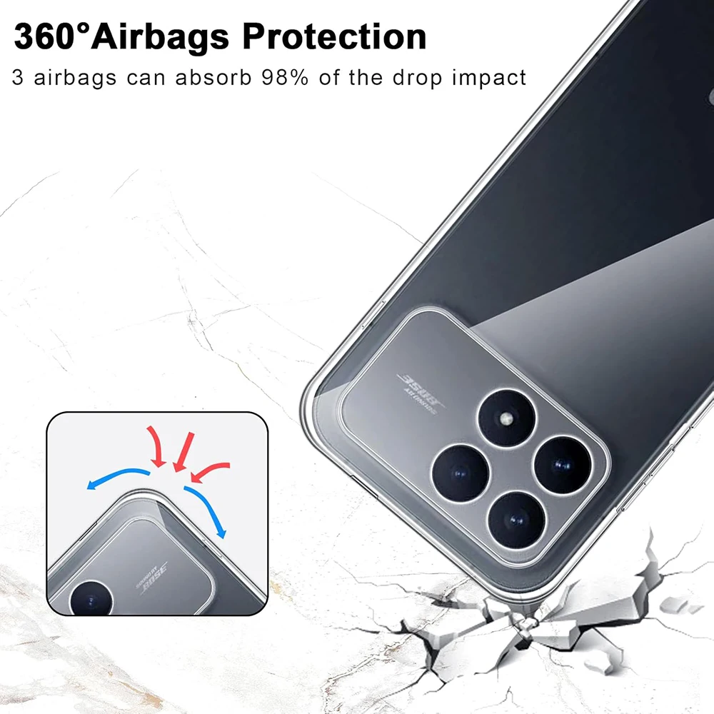 Ultra Thin Silicone Soft Clear Shockproof TPU Slim Phone Case