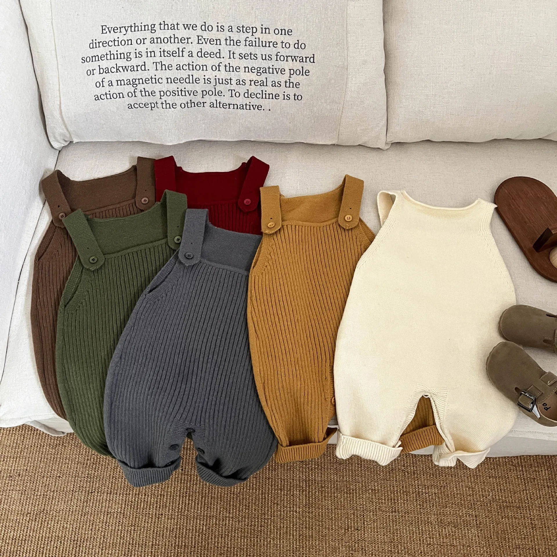 0-3Yrs Baby Boys Girls Knitted Romper Casual Sleeveless Jumpsuits Autumn Winter Infant Kids Clothing baby rompers,baby jumpsuit,cotton jumpsuit,baby clothing,cotton onesies