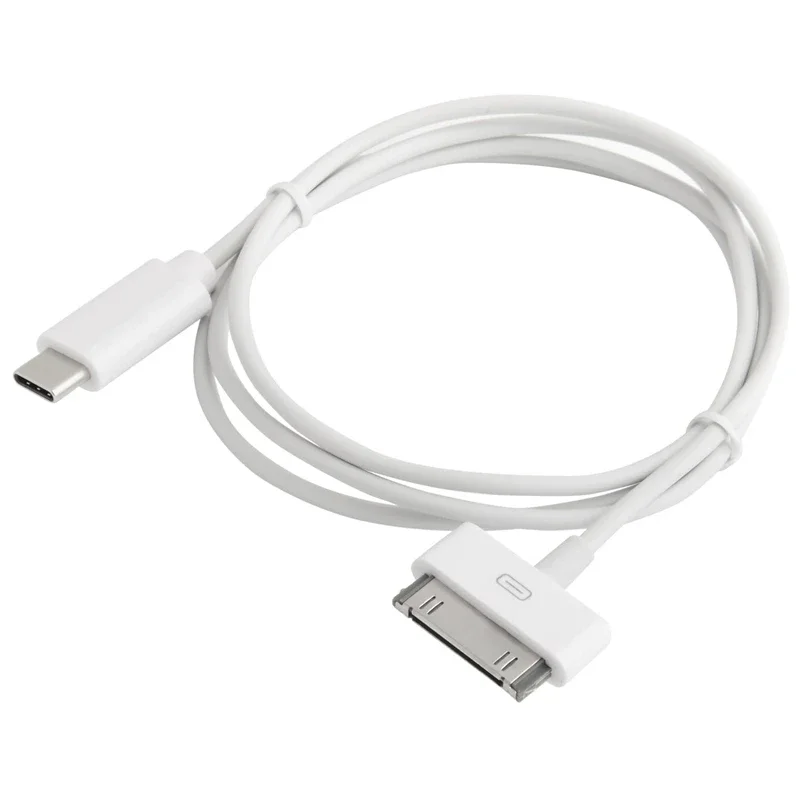 Versatile 30-Pin to USB-C Charging and Data Cable Adapter