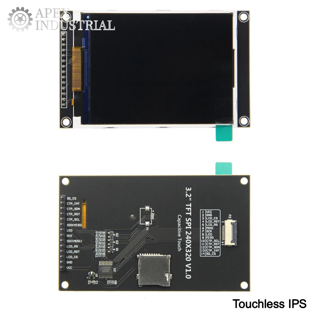 3.2 Inç SPI Seri Port TFT LCD Ekran Kapasitif Dokunmatik Ekran Modülü 240*320 IPS Sürücüsü Arduino UNO/Mega2560