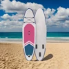 10.6ft Inflatable Stand Up Paddle Board for Adults & Youth, Magenta & White SUP Board with Non-Slip Deck, Complete Kit for Yoga, Cruising, Surfing