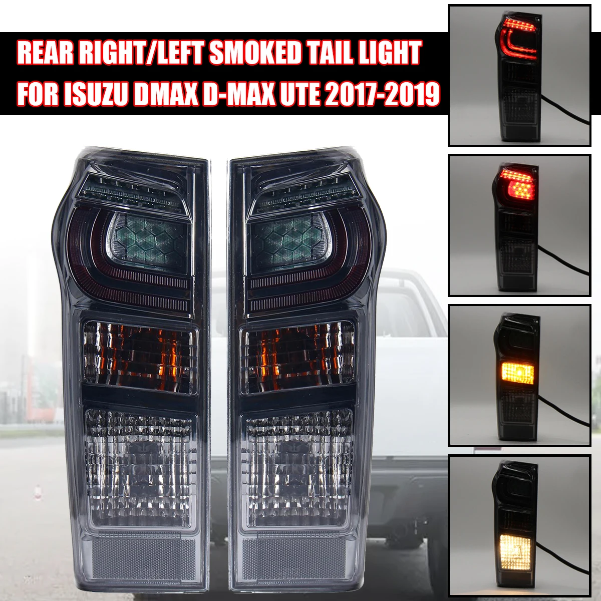 

Автомобильный задний светодиодный фонарь для Isuzu DMax D-Max Ute 2017 2018 2019 со сменными лампами жгута проводов 8961253983 898125393