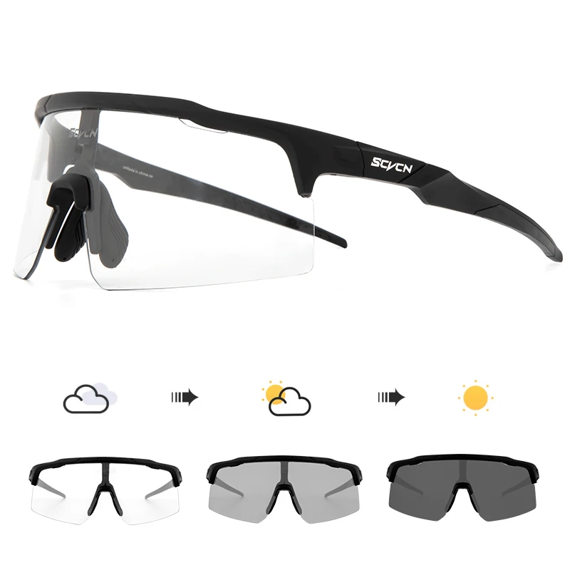 SCVCN Cycling Glasses Outdoor Sports Driving Motorcycle Sunglasses Men Bike MTB Glasses Women Hiking Eyewear Baseball Goggles