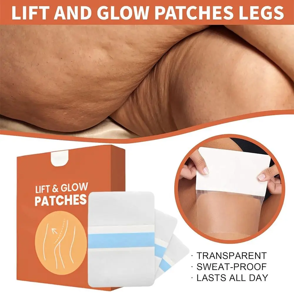 10PCS Hot Invisible Thigh Lift Tape Waterproof Sweat-Proof Lift and Glow Patches Body Tape for Stomach Thighs Arms