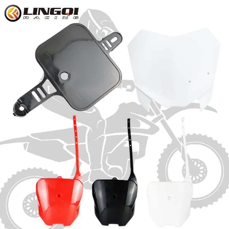 LESQUE PP Front Number Plate For CRF50 2008 CRF50 CRF70 CRF110 2013 CRF125 Motocross Electric Dirt Bike Accessories