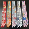 Luxury Chain Print Small Silk Scarf Simulated Silk Thin Neck Scarf Fashion Bag Ribbon Headscarf For Women 1