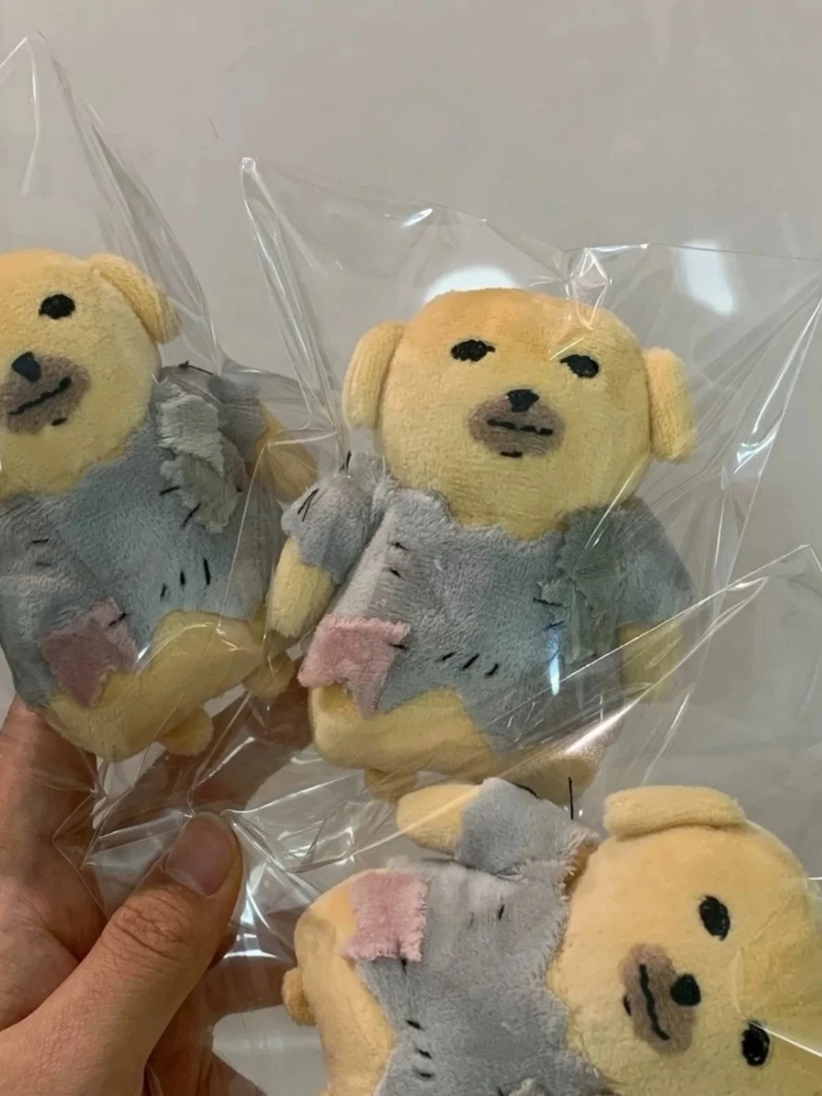 Cute Doggie Dipper Plu Doll Keychain Pendant Handmade Gift Toy Dog Stuffed Animal Soft PP Cotton Universal Age