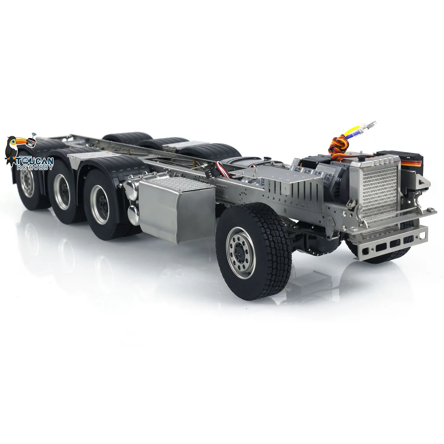 1/14 8x8 Metal Chassis for 770S JX Model F1650 Crane RC Trucks Electric Painted Finished TOUCAN Cars 3-speed Gearbox Machine 4