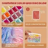 20 Color Pearl Watercolor Pigment - Solid Packaging for Traditional Chinese Painting, Tangka Calligraphy, Color Painting 2