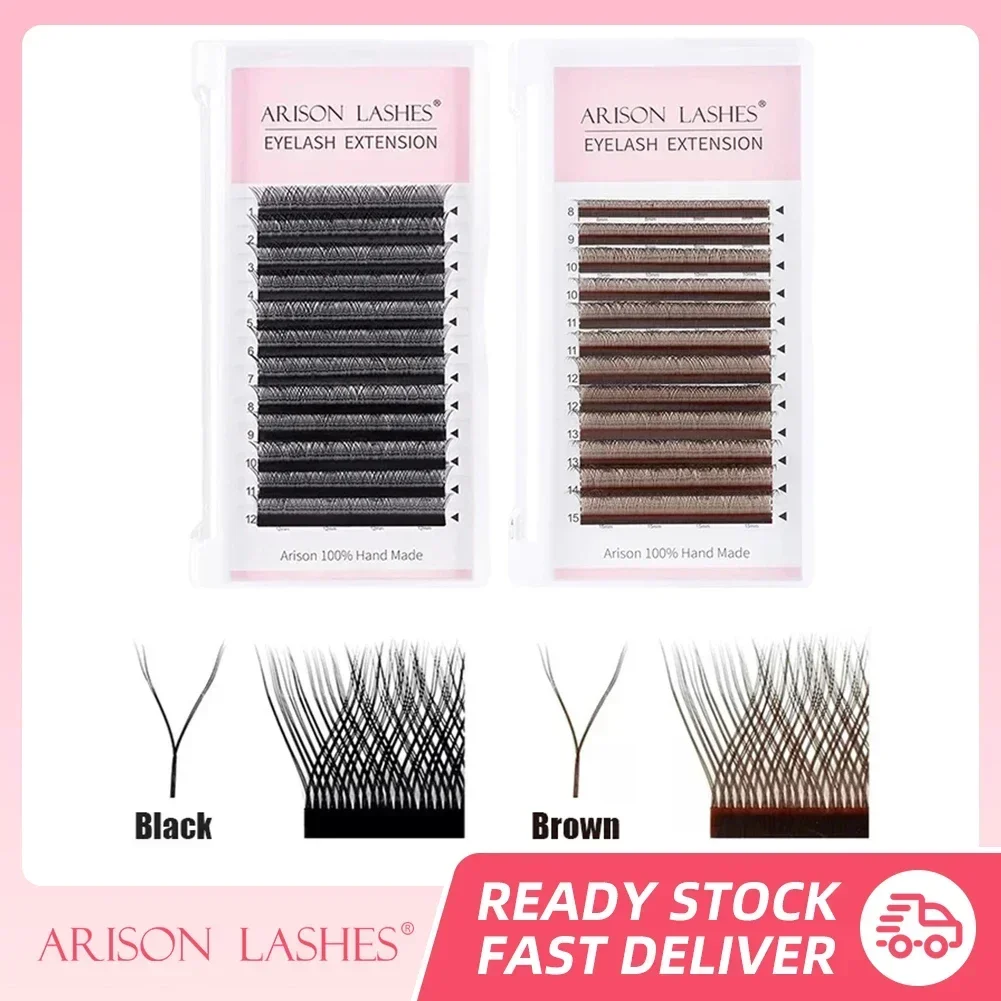 Arison YY Fake Eyelash Y Shape Eyelash Extension Double Tip Lashes Eyelash Cilios YY Natural Easily Grafting Extension Split Tip