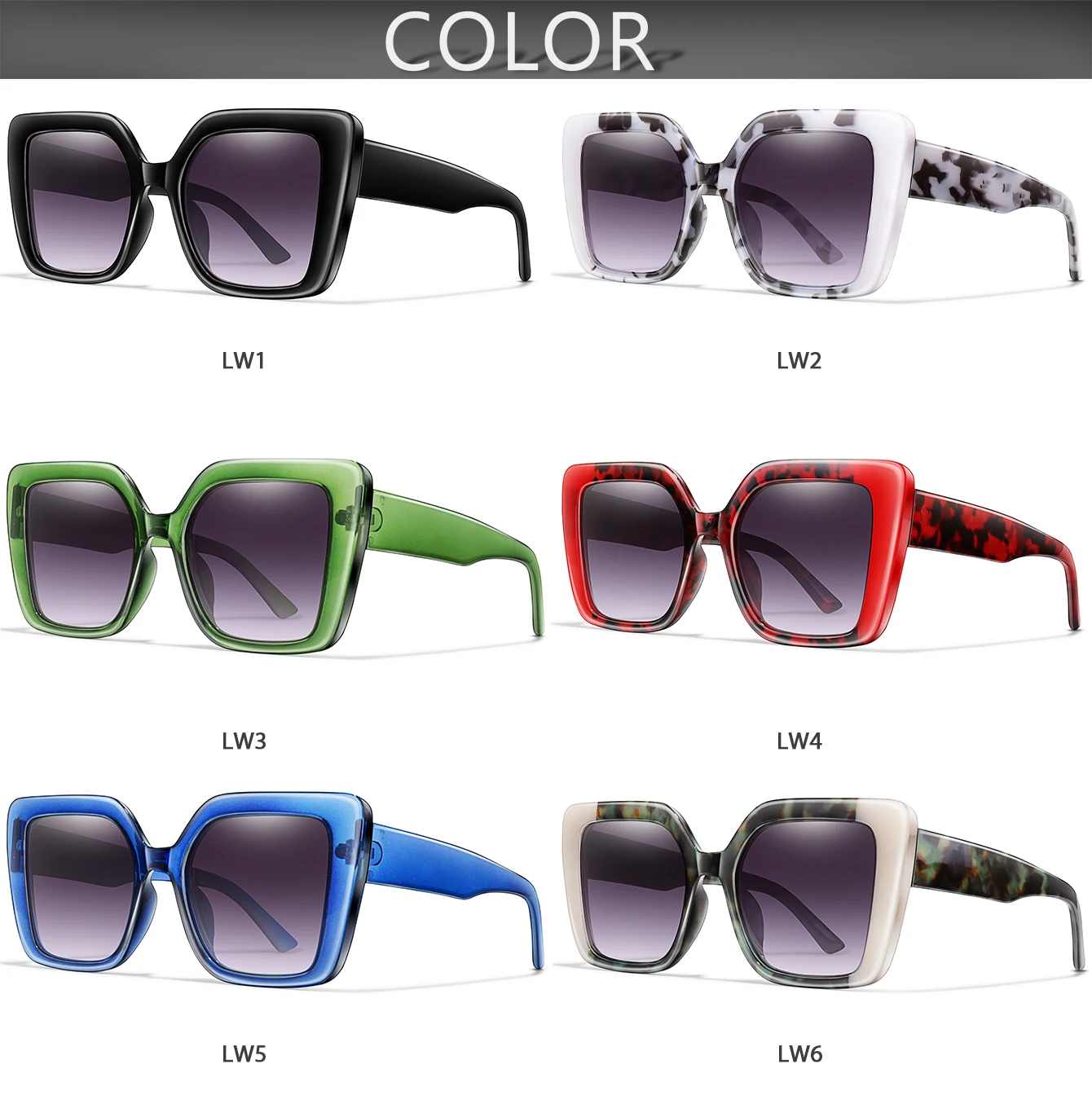 Trendige Brille, lässig, Steintöne, Farbe, UV-geschützt, für Damen und Herren, Outdoor, Radfahren, Wandern, Angeln, Golfbrille, modischer Schatten – Detail 3