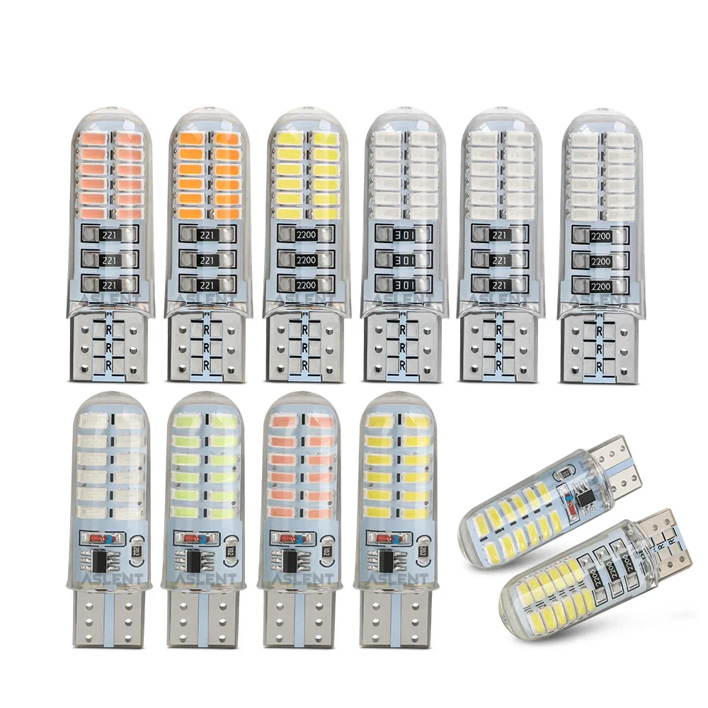 Ǹ 3014 LED W5W 192 168 Ŭ Ʈ  ̵ ,  ȣ , ڵ Ÿϸ 12V, T10, 24SMD, 10 