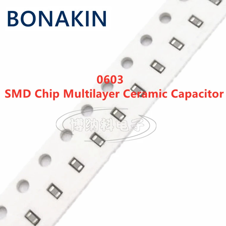 

100PCS 0603 51PF 50V 100V 250V 5% 510J C0G 1608 SMD Chip Multilayer Ceramic Capacitor