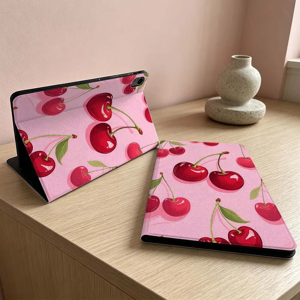 Fresh Cherry Pink Pattern Soft Tablet Case