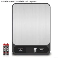 Smart Electronic Waterproof Digital Kitchen Scale for Baking and Cooking, 10Kg Capacity (Battery Black)