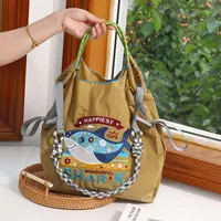 Fashion Shopping Tote Bag for Women Original Eco-friendly Bag Exquisitely Embroidered Nylon Handbag Shoulder Bag Designer Bag