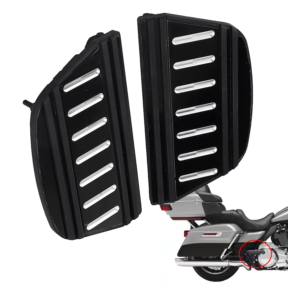 Harley Rider Pad 2PCS Rear Rider Insert Footboard Pads Rubber Black Fit for Harley ...
