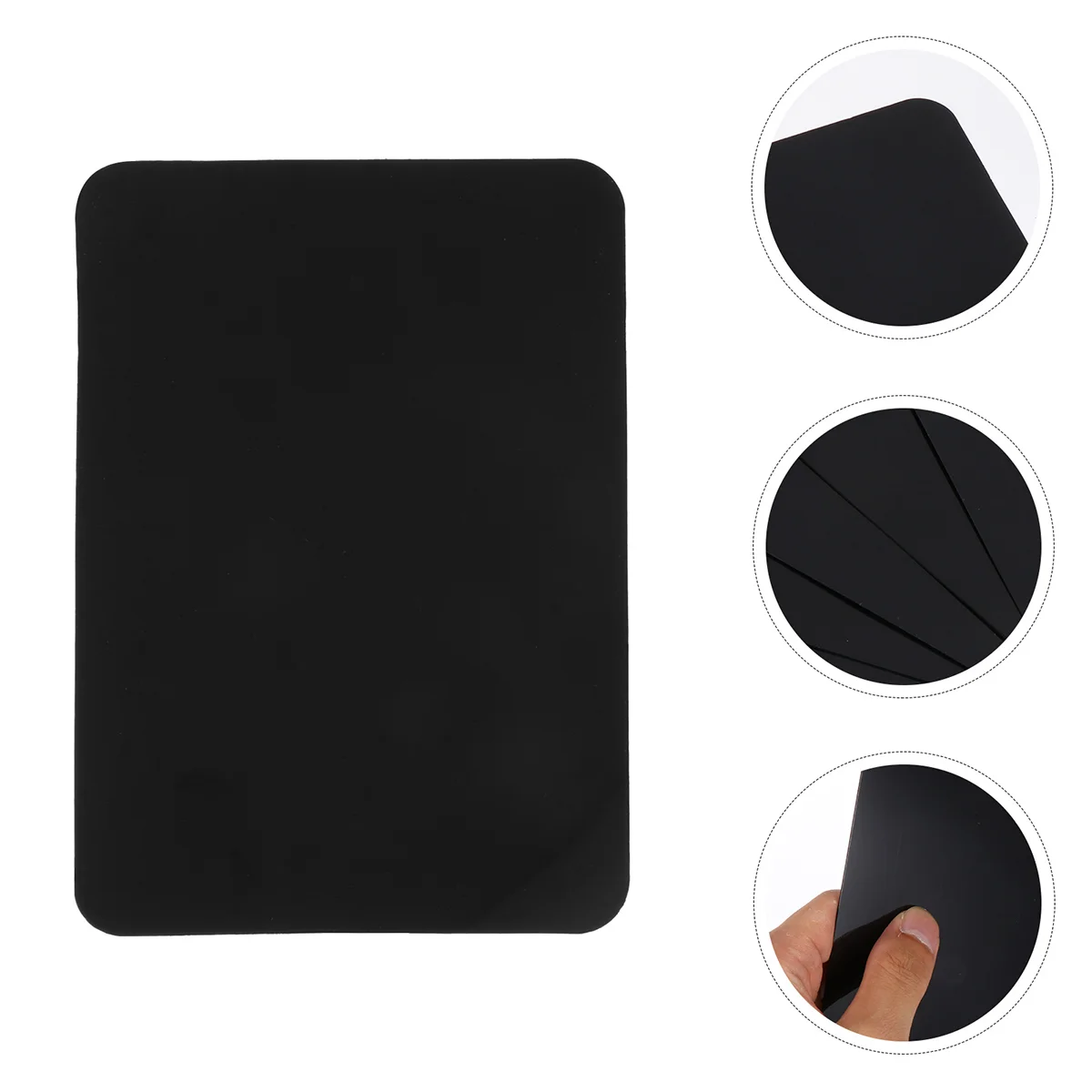 

7 Pcs Rewritable Price Board Hamper Black Boards Advertising Chalkboards Acrylic Supermarket Pvc Massage Erasable Blackboard