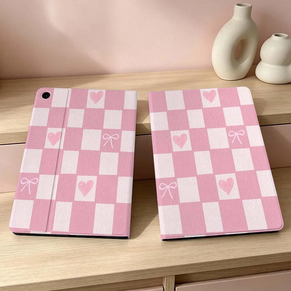 Purple Pink Checker Soft Tablet Case